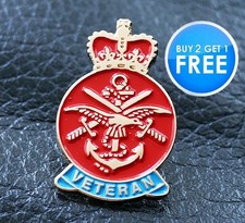 ARMED FORCE pin badge VETERAN