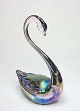 Iridescent Glass SWAN - Large
