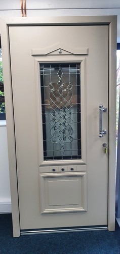 Luxury aluminium front door - front,