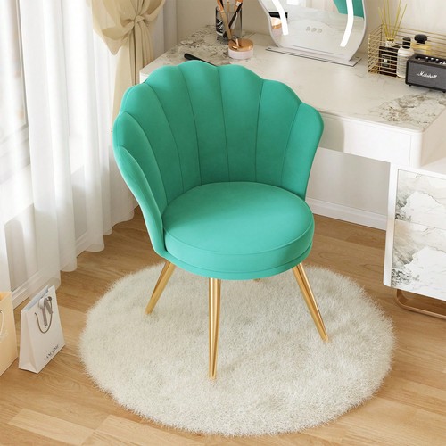 Velvet shell chair - velvet, legs