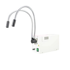 150W Dual Metal Pipe Fiber Optic Halogen Cold Light Source Illuminator 110V/220V
