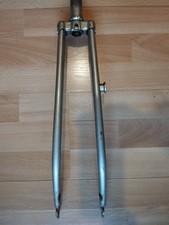 VINTAGE STEEL 1" THREADED STEERER 27/700 RETRO ROAD BIKE FORK