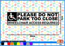 Wheelchair Access badge vinyl