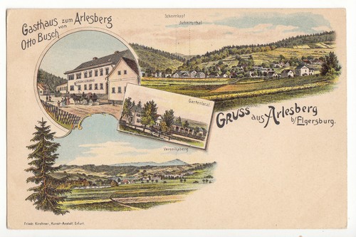Postcard litho greeting from