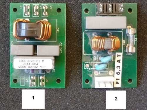 Mains filter input filter