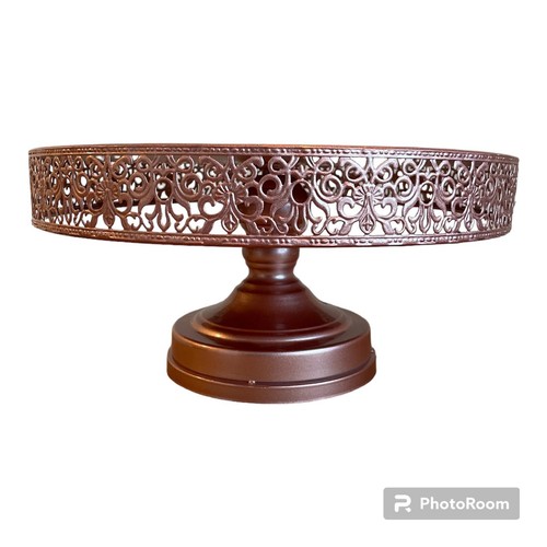 Round cake pedestal stand - cake,