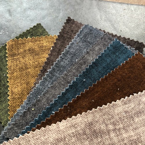Soft velvet fabric aged effect - soft,