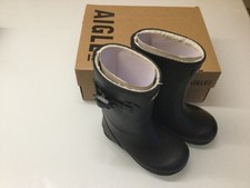 Aigle Marine Blue Woody-Pop Fur 2 Wellies size 7