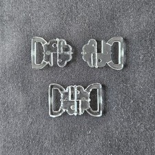 Bikini Clasp Fastener Clear - 10 - 13 - 20mm