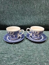 Churchill willow pattern tea - churchill,