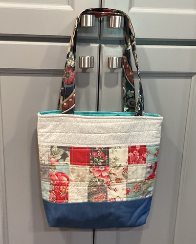 Handmade quilted tote bag - tote, /
