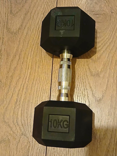 10kg hex pair dumbbell fixed - hex,