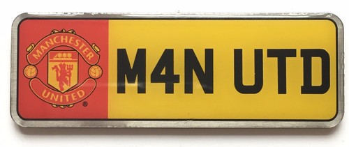 Large man utd number - utd, plate