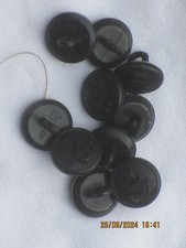 10x Royal Navy, Black Buttons