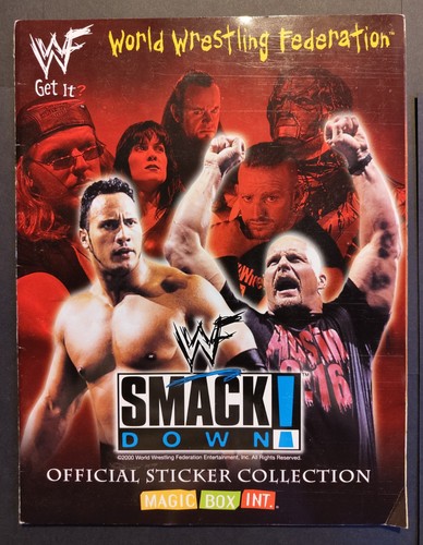Wwf smackdowns sticker album - wwf,