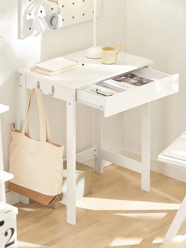 White compact study desk for - study,