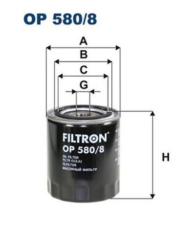 Fits filtron 580 oil - filtron, op