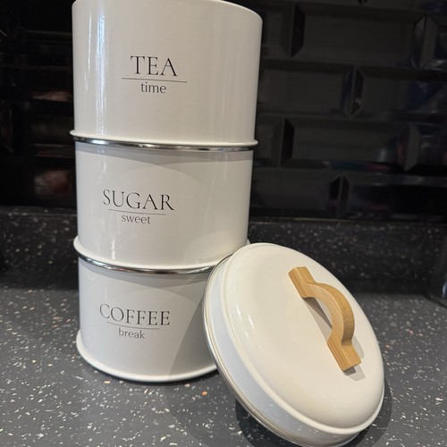 Stacking metal canister tea - stacking,