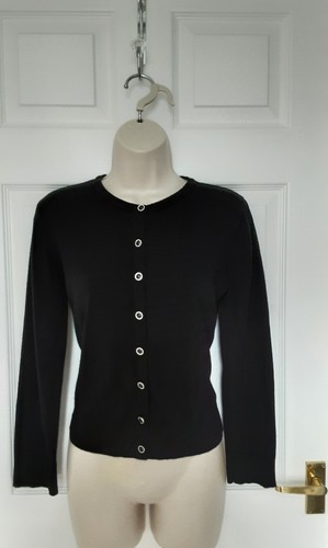Dear rose black cardigan - black,