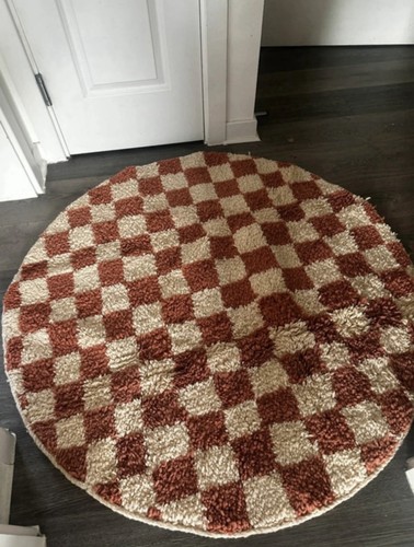 Moroccan wool checkered - wool,