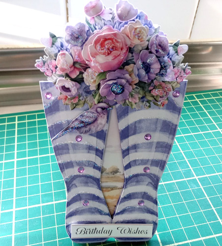 Floral wellington boots shaped