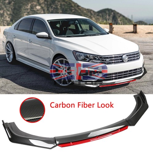 Carbon red front bumper - carbon,