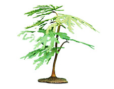 BRITAINS #2600 YOUNG WEEPING WILLOW TREE ASSEMBLED MODEL (FLORAL GARDEN )