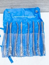 VINTAGE 8 PIECE WOOD SHARPENING RASP SET TOOLS DIY WORKSHOP