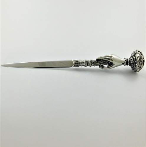 Pewter desk letter opener - pewter,