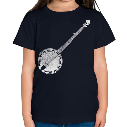 Banjo distressed print - banjo,