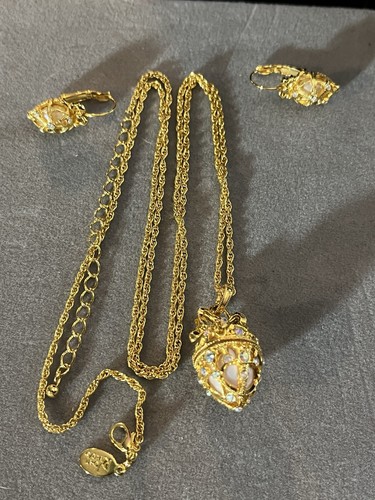 Faberge egg pendant necklace - egg,