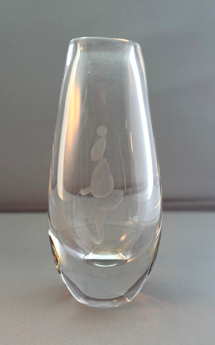 Kosta engraved girl skipping - girl,