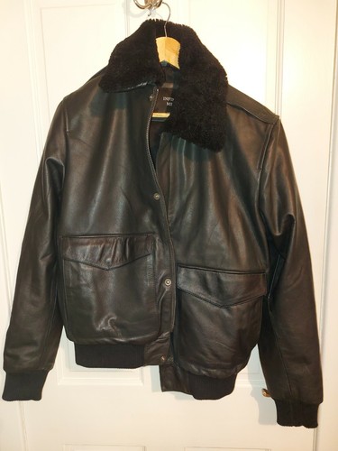 Mens leather flight jacket - leather,