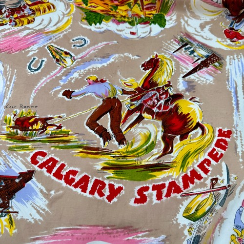 Scarf vintage 50s souvenir - vintage,
