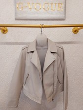 Ladies Light Grey Faux Leather