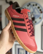 adidas Originals Hamburg Trainers Size? Exclusive Size UK 11 US 11.5 Red Black