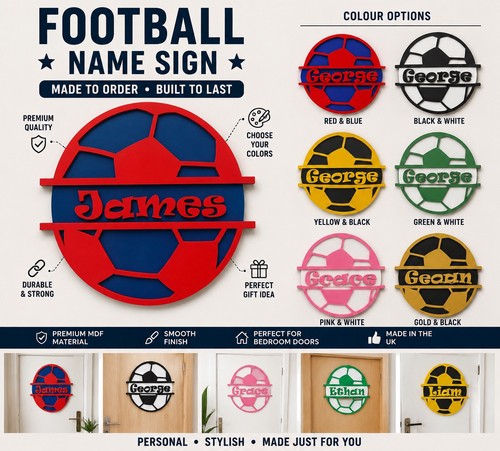 Personalised football name - personalised,
