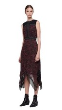 All Saints Rose Dress Adella Rosey Lace Studs Leather UK8-10 US4-6 Wedding