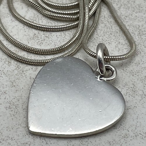 Smooth sterling silver - , heart