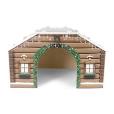 Rosewood Wooden Winter Cabin Hideaway House for Guinea Pigs & Small Rabbits