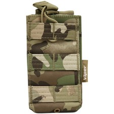 Viper Army Tactical Quick Release Single Mag Ammo Pouch MOLLE Webbing V-Cam Camo