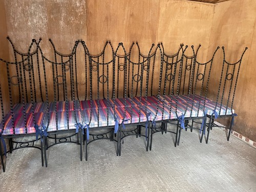 Wrought iron chairs used - wrought,