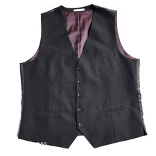 Primark Waistcoat Black Smart