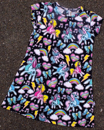 Six bunnies unicorn dress - six,