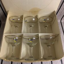 Set of 6 Babycham glasses Party Pack Boxed 1950/60s