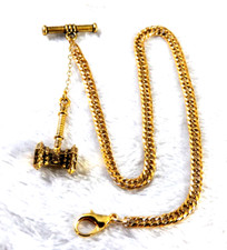 Antique pocket watch - chain, 18k