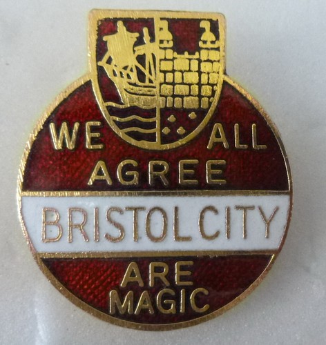 Bristol city football - bristol, enamel