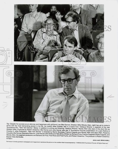 1989 press photo woody - press, allen