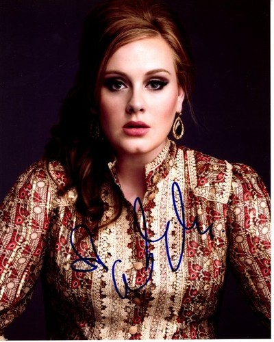 Adele signed autographed 8x10 - adele,