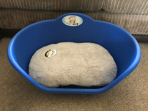 Large blue plastic - plastic, bed